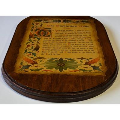 The Twenty-Third Psalm Wood Plaque The Lord Is My Shepherd Christian Religious