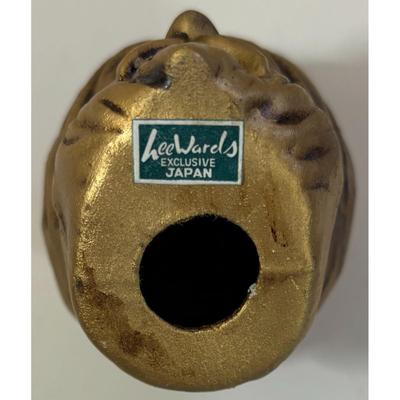 3 Pack of Vintage Dexter's Papier Mache King Heads Gold Royalty Prop Decor