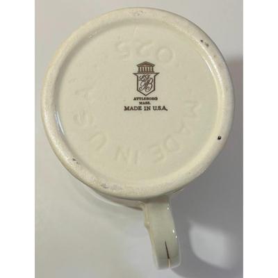 Vintage NASA Apollo Mug Gold Trim Attleboro Massachusetts Made In USA Patriotic