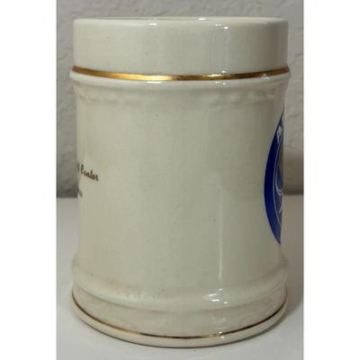 Vintage NASA Apollo Mug Gold Trim Attleboro Massachusetts Made In USA Patriotic