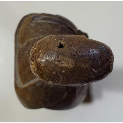 Vintage Wood Carved Statue Medieval Monk Made In Mexico Christian Religious