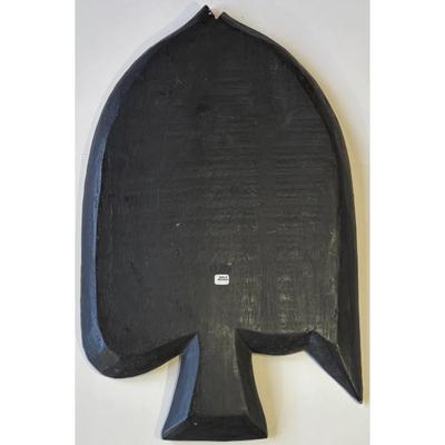 Vintage Handmade Hand Painted Wood Blue Tropical Fish Made In Indonesia