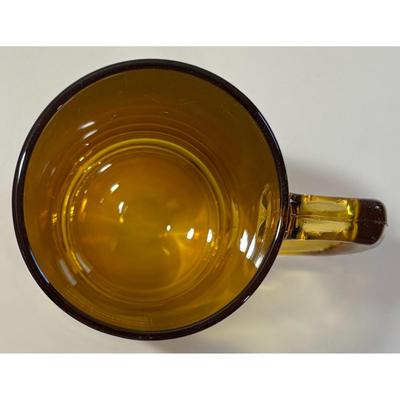 Vintage Columbia University Smoky Brown Mug Coat of Arms Blue White Ivy League