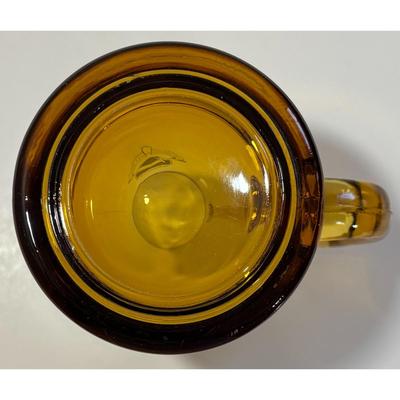 Vintage Columbia University Smoky Brown Mug Coat of Arms Blue White Ivy League