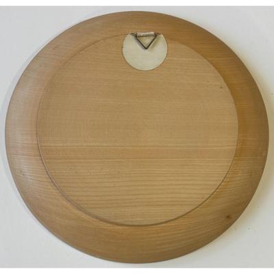 Vintage Munchen Germany Wood Plate Souvenir Floral Church Cathedral Munich