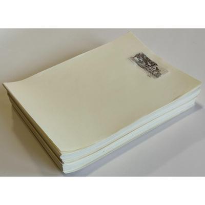 Vintage Unused Lyndon B. Johnson LBJ Ranch Letterhead & Lady Bird Christmas Card