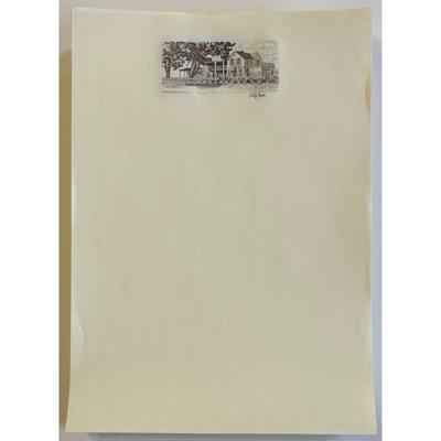Vintage Unused Lyndon B. Johnson LBJ Ranch Letterhead & Lady Bird Christmas Card