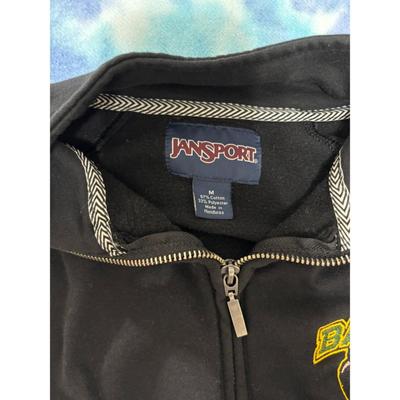 Baylor University Bears JanSport Size M Black Pullover Green Yellow Texas NCAA