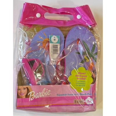 Barbie Superfab Sandals & Beach Pack Size M Medium Sunglasses Beach Ball