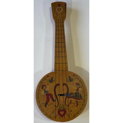 Vintage Wood Mandolin Scandia Toys Los Angeles Pasadena 1940s 1950s Swedish