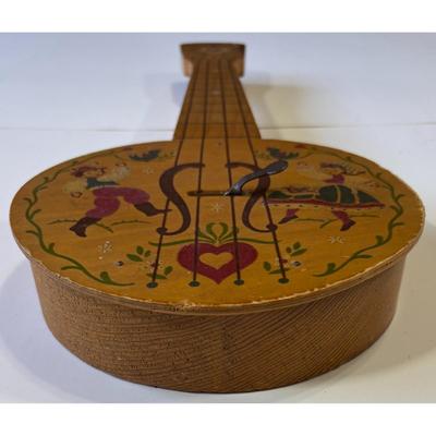 Vintage Wood Mandolin Scandia Toys Los Angeles Pasadena 1940s 1950s Swedish