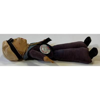 Vintage Nora Wellings Plush Sailor Doll w/ Full Speed Ahead! Pin Made In England