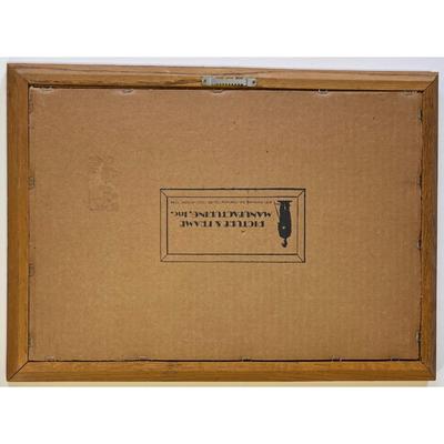 1963 Pink / Red Chevrolet Chevy Corvette Wood Framed 18" x 13" Glass Mirror