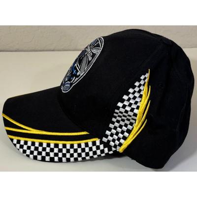 Amarillo Dragway Adjustable Hat Black Gold Checkered Car Racing Track NHRA Texas