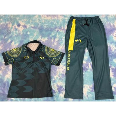 Australia Green & Yellow Breaking Costume Kangaroo Australian b-boy b-girl