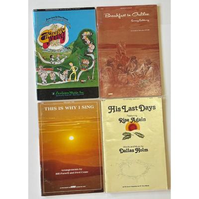 13 Vintage Religious Songbooks Don Francisco Angels Aware Dallas Holm Cam Floria