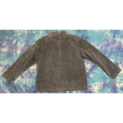 Dialogue 100% Leather Shell Blue Floral Buttoned Large Size L Coast Western