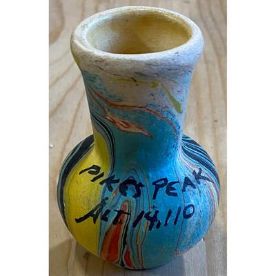 Pike's Peak Plush Stuffed Moose & Alt. 14,110 Southwestern Mini Vase Souvenirs