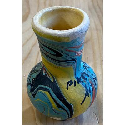 Pike's Peak Plush Stuffed Moose & Alt. 14,110 Southwestern Mini Vase Souvenirs