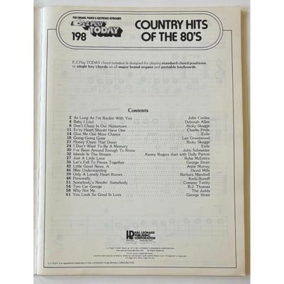 Country Songbooks lot Kenny Rogers Dobro Hits of the 80's Organs Piano Guitar