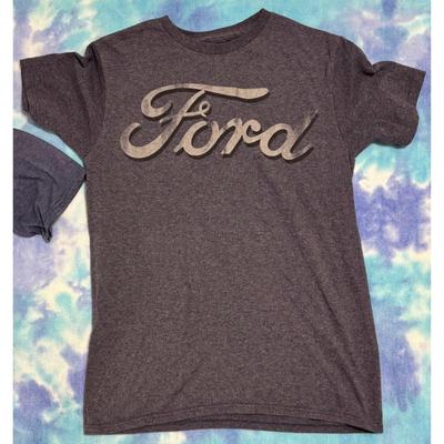 Ford Mustang Ride The Pony & Ford Small Size S Grey / Blue T-Shirts