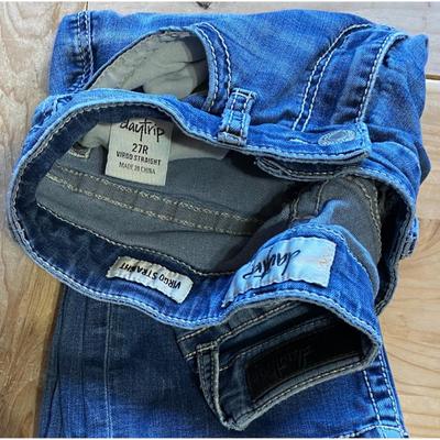Daytrip Womens Size 27R Dark Wash Mid Rise Virgo Straight Leg Denim Jeans