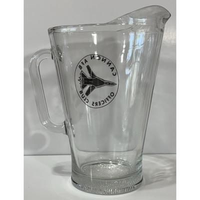 Cannon AFB Officers Club Glass Pitcher New Mexico USAF Air Force 27th Special Op