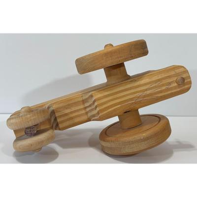 Wood Tractor Toy / Home Decor With Operational Wheels Farming Agriculture Farmer