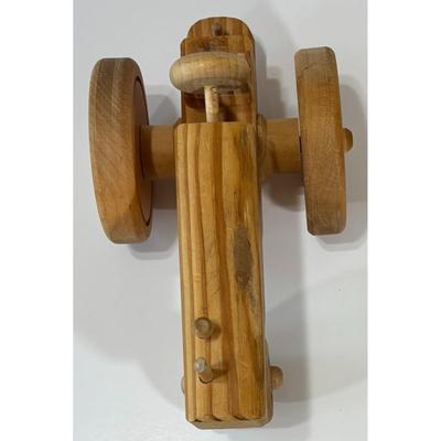 Wood Tractor Toy / Home Decor With Operational Wheels Farming Agriculture Farmer