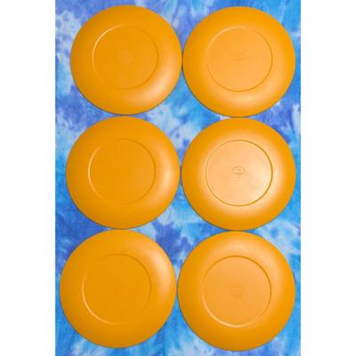 6 Marimekko for Target Melamine Orange White 10 3/8" Plates Dinner Picnic