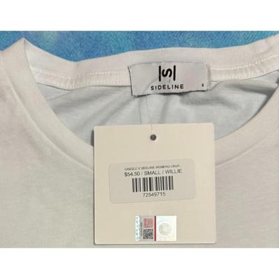 Sideline Willie Nelson White Small Size S T-Shirt NWT - 17" Pit to Pit