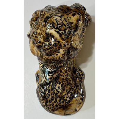La Vie Safari Ceramic African Lion Figurine Black Gold Africa King of Jungle