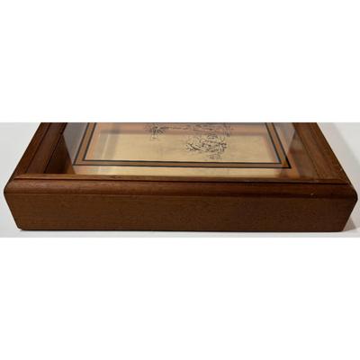 Vintage Windmill Wall Art Wood Glass Rustic Western Southwestern Farm Brown