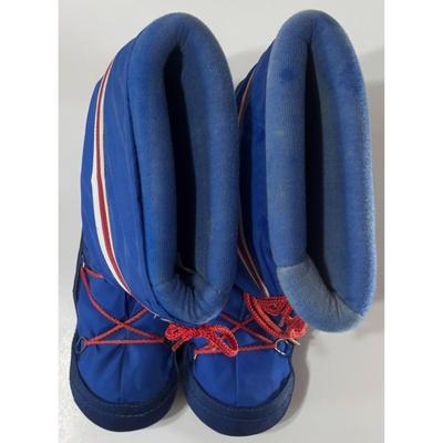 Vintage Red White & Blue Insulated Moon Boots Made in Korea Size 11 - 12