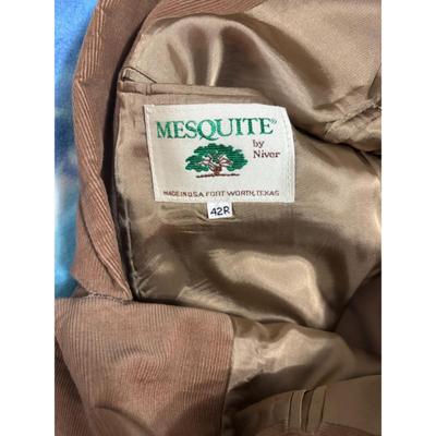 Vintage Mesquite By Niver Brown Corduroy 42R Blazer Fort Worth Texas Western