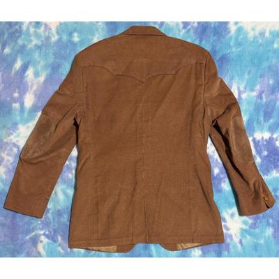 Vintage Mesquite By Niver Brown Corduroy 42R Blazer Fort Worth Texas Western