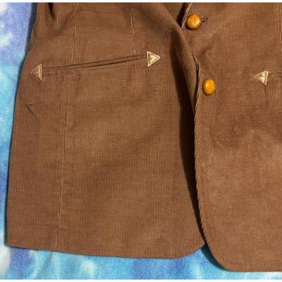 Vintage Mesquite By Niver Brown Corduroy 42R Blazer Fort Worth Texas Western