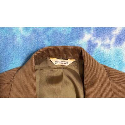 Vintage Mesquite By Niver Brown Corduroy 42R Blazer Fort Worth Texas Western