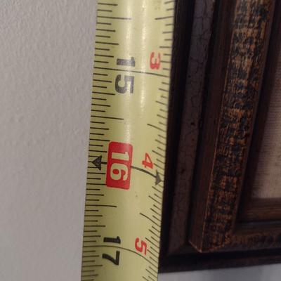 Original Acrylic on Canvas Framed Artwork Barn in a Snowy Landscape