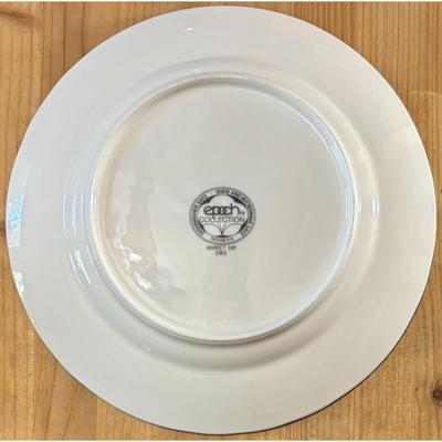 4 Epoch Collection Market Day E801 Dinner Plates Fruit Grapes Pears Floral