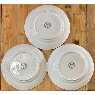 3 Epoch Collection Market Day E801 Dinner Plates Fruit Grapes Pears Floral