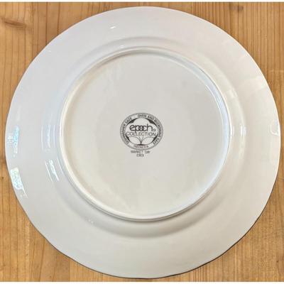 3 Epoch Collection Market Day E801 Dinner Plates Fruit Grapes Pears Floral