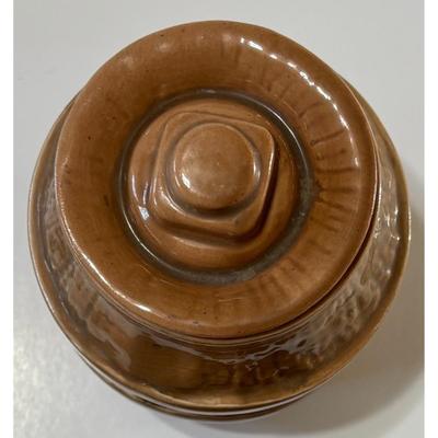 Vintage House Of Webster Ceramics Brown Barrel Eastland, Texas Southwestern