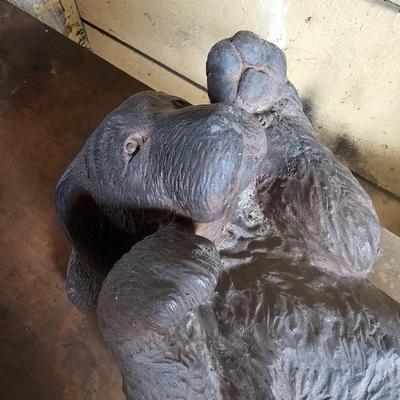 Cast Resin Playful Puppy Yard Art (G-JS)