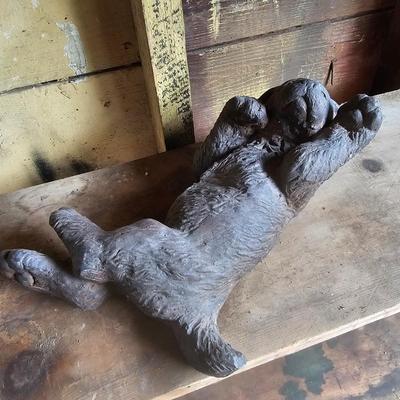 Cast Resin Playful Puppy Yard Art (G-JS)