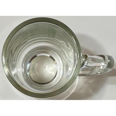 Vintage Pampa High School Harvesters Glass Mug Texas Panhandle Yellow Green