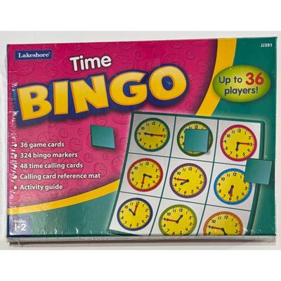 Lakeshore Money Bingo (grade 2) & Time Bingo (grades 1-2) BRAND NEW & SEALED