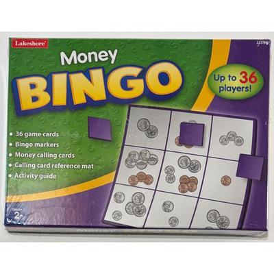 Lakeshore Money Bingo (grade 2) & Time Bingo (grades 1-2) BRAND NEW & SEALED