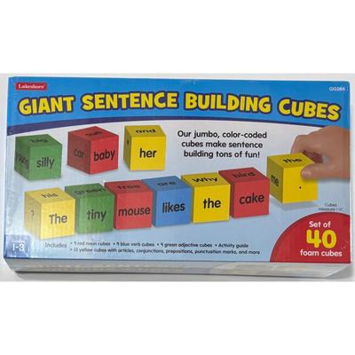 Lakeshore Giant Sentence Buliding Cubes Grades 1 - 3 (GG266) BRAND NEW & SEALED