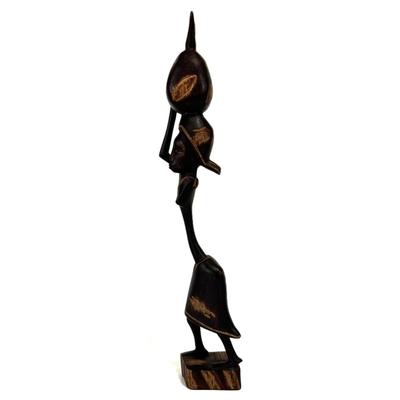 Vintage Hand Carved Handmade African Woman Figurine Carving